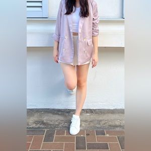 Light purple blazer (Satin)